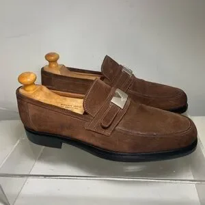 Versace | Shoes | Gianni Versace Mens Suede Leather Loafers 
